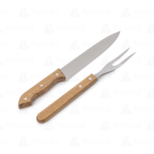 Kit Churrasco Personalizado de Bambu com 3 Peças Kit Churrasco Personalizado de Bambu com 3 Peças